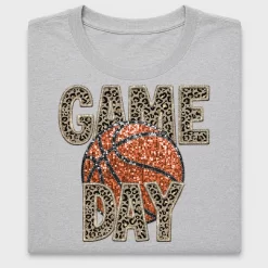 Game Day Basketball Leopard DTF Transfer
