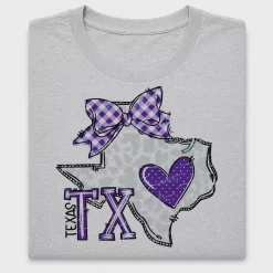 Texas Leopard Heart DTF Transfer
