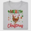 Merry Chickmas Christmas Chicken DTF Transfer