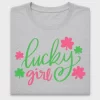 Lucky Girl Clover DTF Transfer