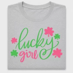 Lucky Girl Clover DTF Transfer