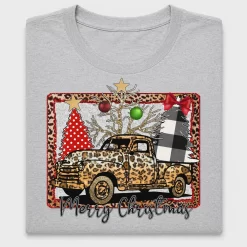 Leopard Truck Christmas DTF Transfer