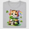 Cute Rainbow Cat St Patricks Day DTF Transfer