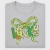 Lucky Coquette Bow St Patrick's Day DTF Transfer
