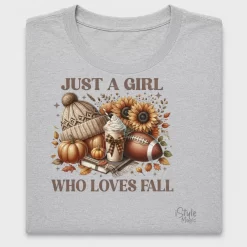 Just A Girl Who Loves Fall DTF Transfer