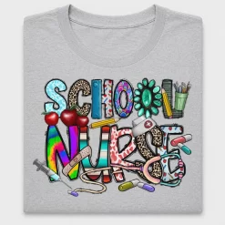 School Nurse DTF Transfer Design