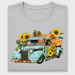Vintage Truck Sunflower Fall DTF Transfer