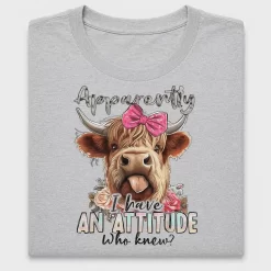 Funny Highland Cow Attitude DTF Transfer