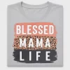 Blessed Mama Leopard Grunge DTF Transfer