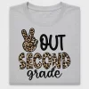 Peace Out Second Grade DTF Transfer