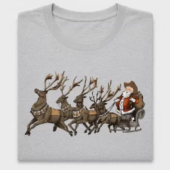 Western Cowboy Santa Reindeer DTF Transfer