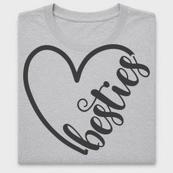 Best Friends Heart DTF Transfer