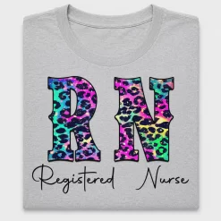 Registered Nurse Neon Leopard DTF Transfer