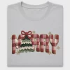 Merry Checkered Yarn DTF Transfer