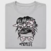 Mama Skulls Messy Bun DTF Transfer