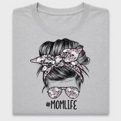 Mama Skulls Messy Bun DTF Transfer