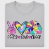 Peace Love Cheer Tie Dye DTF Transfer for Shirts