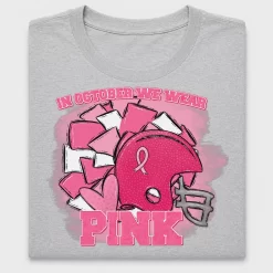 Breast Cancer Awareness Football DTF Transfer