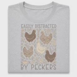 Easily Distracted By Peckers DTF Transfer