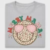 Retro Christmas Smiley Face DTF Transfer