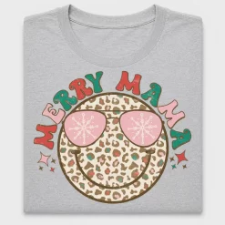 Retro Christmas Smiley Face DTF Transfer