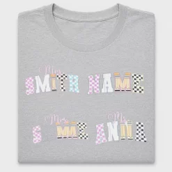 Preppy Bow Name DTF Transfer
