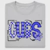 Cubs Doodle Paw Print DTF Transfer