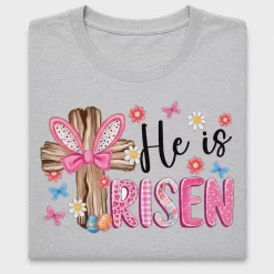 He Is Risen Coquette Cross DTF Transfer