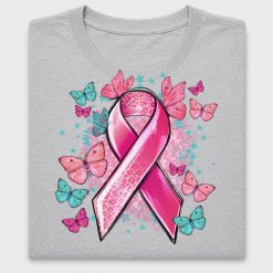 Breast Cancer Awareness Butterfly DTF Transfer