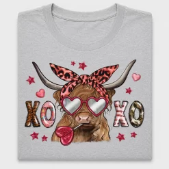Leopard XOXO Bull DTF Transfer