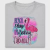 Beach Please Flamingo DTF Transfer