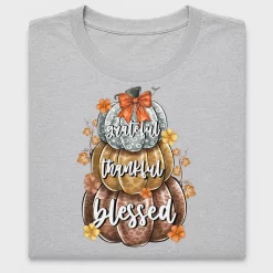 Grateful Thankful Blessed Pumpkin DTF Transfer