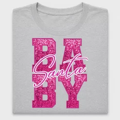 Santa Baby Sequin DTF Transfer