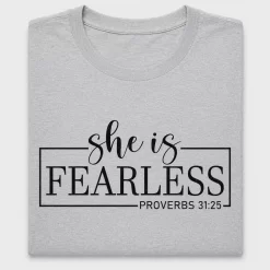 She Is Fearless Bible Verse DTF Transfer