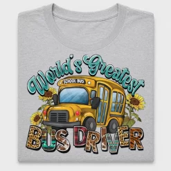 School Bus Driver DTF Transfer