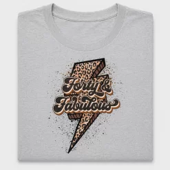 Leopard Lightning Fabulous 40 DTF Transfer