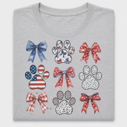 Patriotic Paw Print DTF Transfer