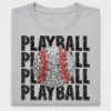 Playball Baseball Sequin DTF Transfer
