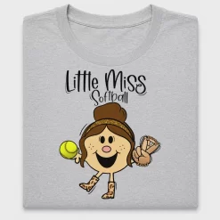 Little Miss Softball DTF Transfer