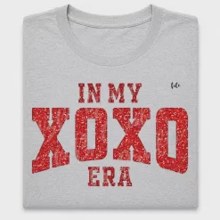 XOXO Era Glitter Red DTF Transfer