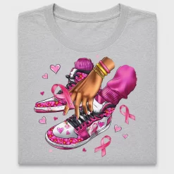 Breast Cancer Awareness Sneaker DTF Transfer