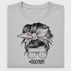 Dog Mom Messy Bun DTF Transfer