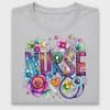 Nurse Life Floral DTF Transfer