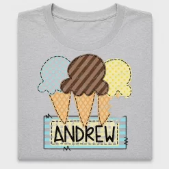 Ice Cream Trio Personalized DTF Transfer