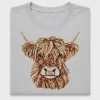 Sparkly Highland Cattle DTF Transfer