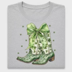 St. Patrick's Day Cowgirl Boots DTF Transfer