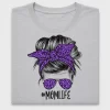 Mama Leopard Print Purple DTF Transfer