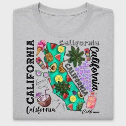 California Summer DTF Transfer Design