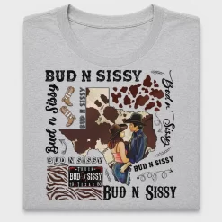Western Cowgirl Couple Texas DTF Transfer