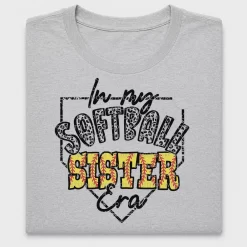 Leopard Softball Sister DTF Transfer
